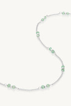 TONIMAY - NECKLACE - BEADED APATITE SILVER