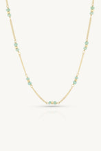 Load image into Gallery viewer, TONIMAY - BEADED APATITE GOLD NECKLACE

