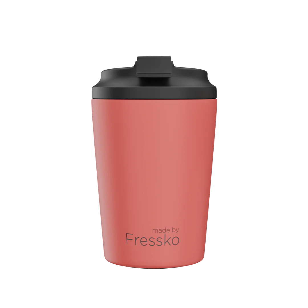 MADE BY FRESSKO - BINO REUSABLE COFFEE CUP 227ML/8OZ - CORAL