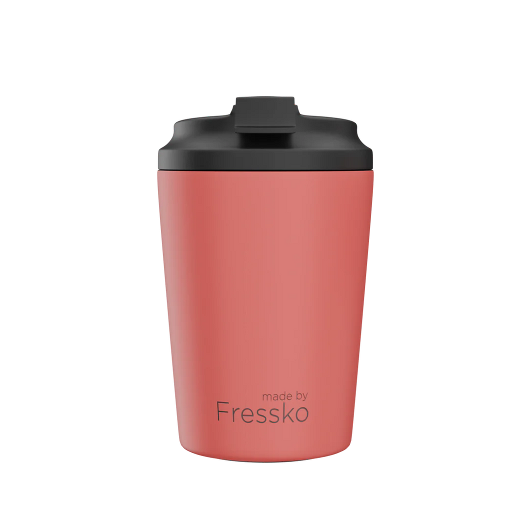 MADE BY FRESSKO - BINO REUSABLE COFFEE CUP 227ML/8OZ - CORAL