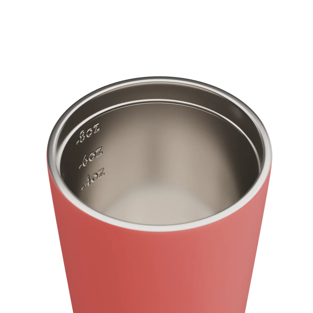 MADE BY FRESSKO - BINO REUSABLE COFFEE CUP 227ML/8OZ - CORAL