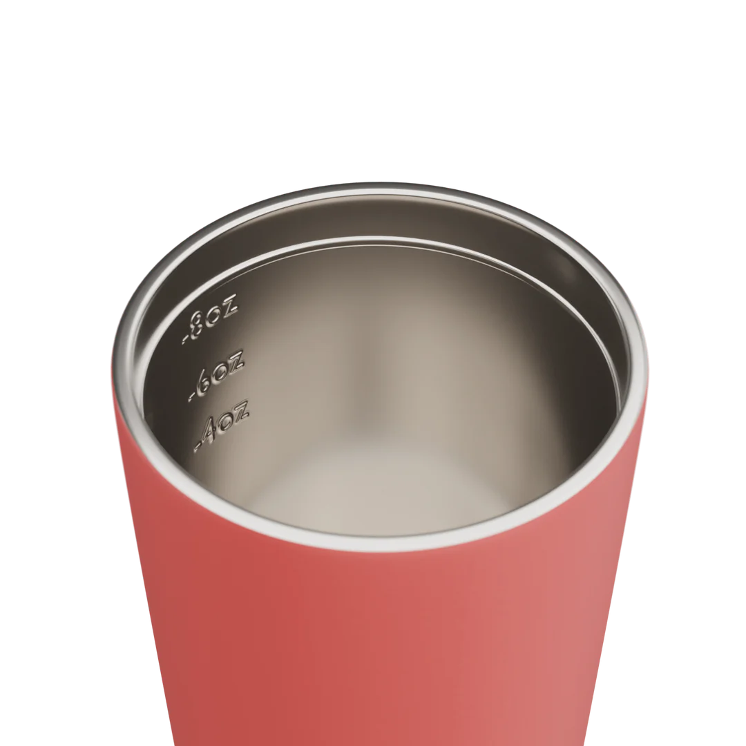 MADE BY FRESSKO - BINO REUSABLE COFFEE CUP 227ML/8OZ - CORAL