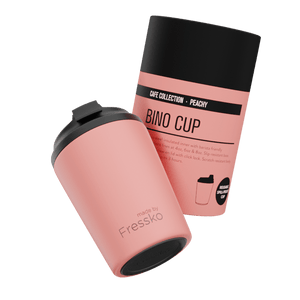 MADE BY FRESSKO - BINO REUSABLE COFFEE CUP 227ML/8OZ - PEACHY