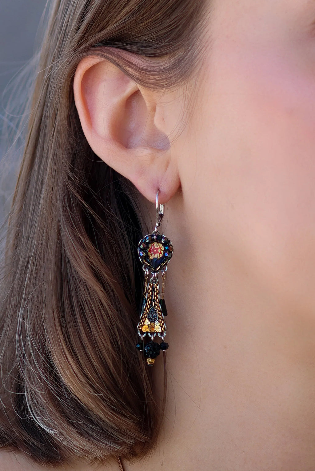 AYALA BAR - OBSIDIAN NIGHT SET - EARRINGS - ARDOR