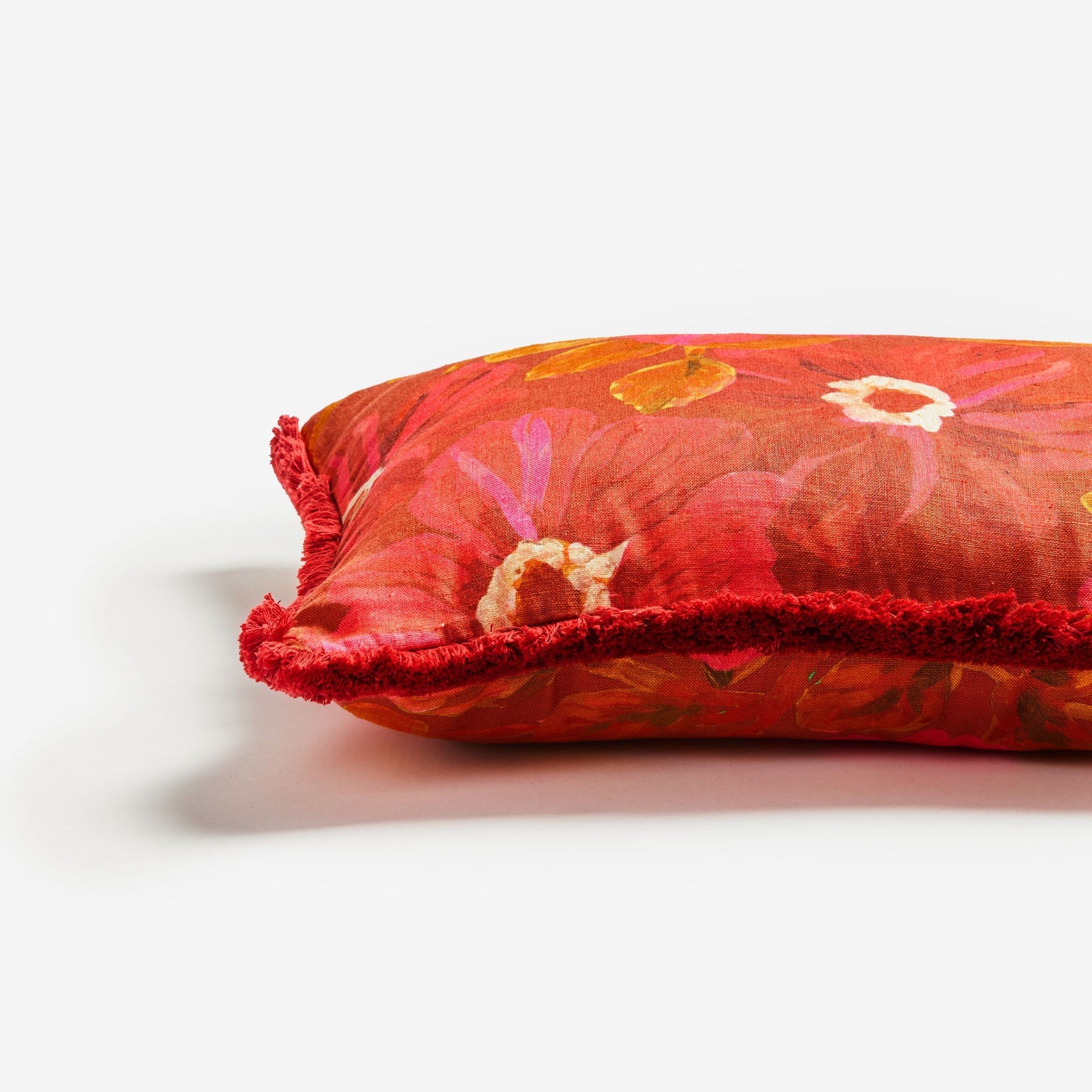 BONNIE & NEIL - ROSETTA RED CUSHION 60X40CM