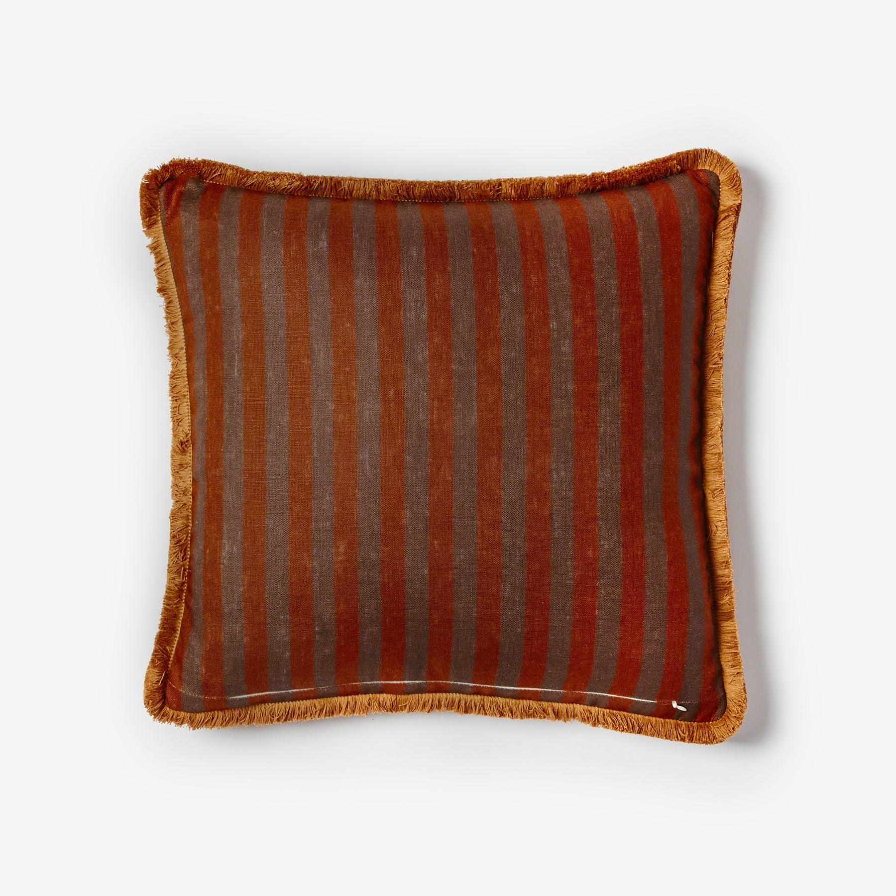 BONNIE & NEIL - THIN STRIPE CHOCOLATE CUSHION 50CM