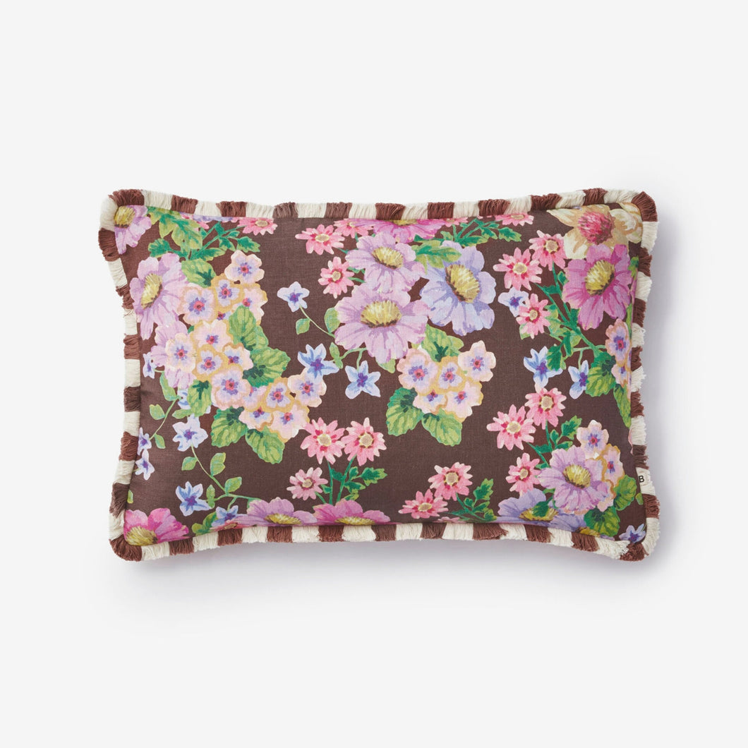 BONNIE & NEIL - 60X40CM CUSHION - BUTTERCUP BROWN