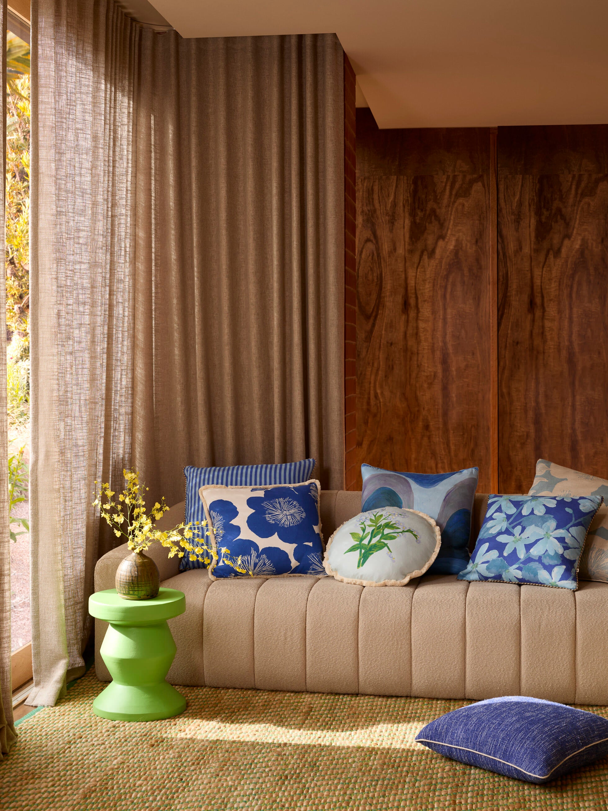 BONNIE & NEIL - 50CM CUSHION - VIOLET BLUE