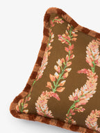 BONNIE & NEIL - PENNY LINEN CUSHION 60X40CM - BROWN