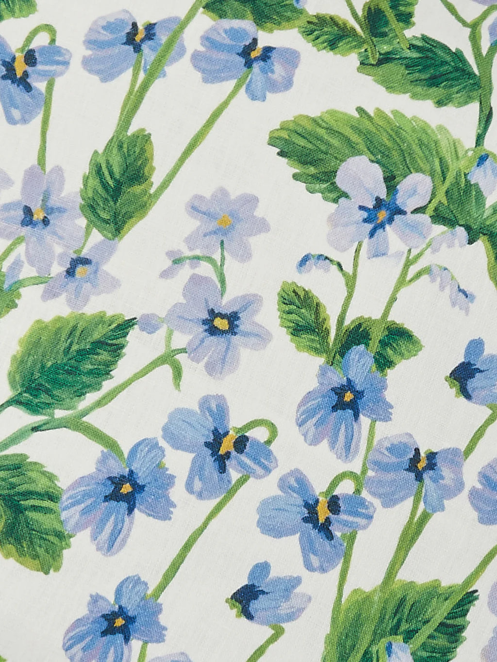BONNIE & NEIL - LILAS BLUE FLORAL LINEN CUSHION 50CM