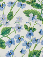 BONNIE & NEIL - LILAS BLUE FLORAL LINEN CUSHION 50CM
