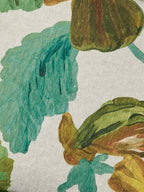 BONNIE & NEIL - WILD PANSY LINEN CUSHION 50CM - VERDE