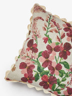 BONNIE & NEIL - LUPIN MULTI FLORAL LINEN CUSHION 50CM - PINK