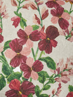 BONNIE & NEIL - LUPIN MULTI FLORAL LINEN CUSHION 50CM - PINK
