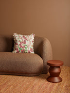 BONNIE & NEIL - LUPIN MULTI FLORAL LINEN CUSHION 50CM - PINK