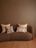 BONNIE & NEIL - LUPIN MULTI FLORAL LINEN CUSHION 50CM - PINK