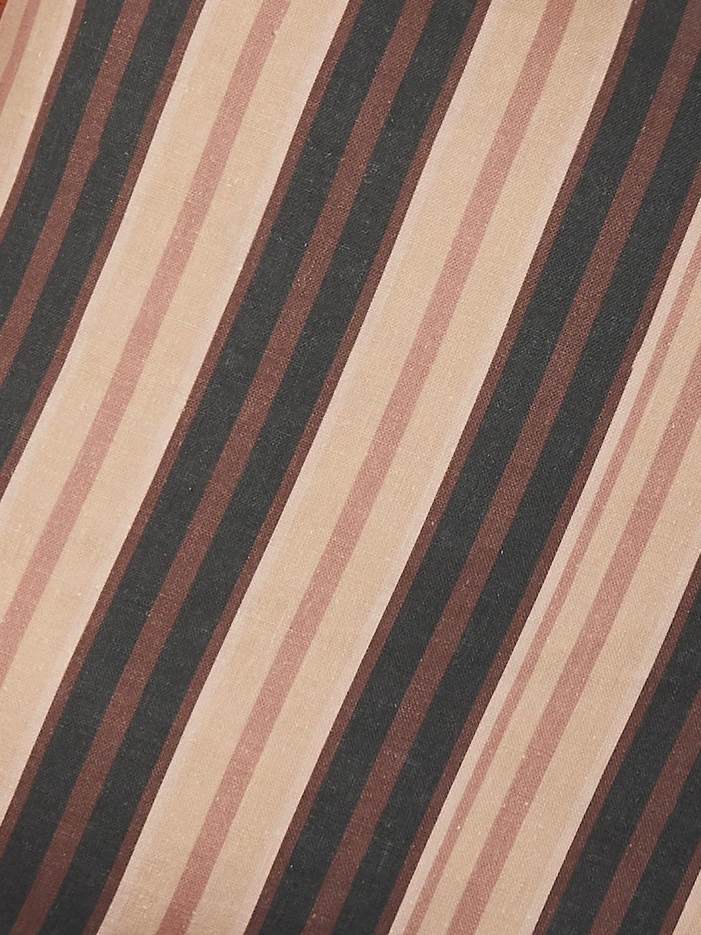 BONNIE & NEIL - SUITING STRIPE LINEN CUSHION 50CM - BLACK TAN