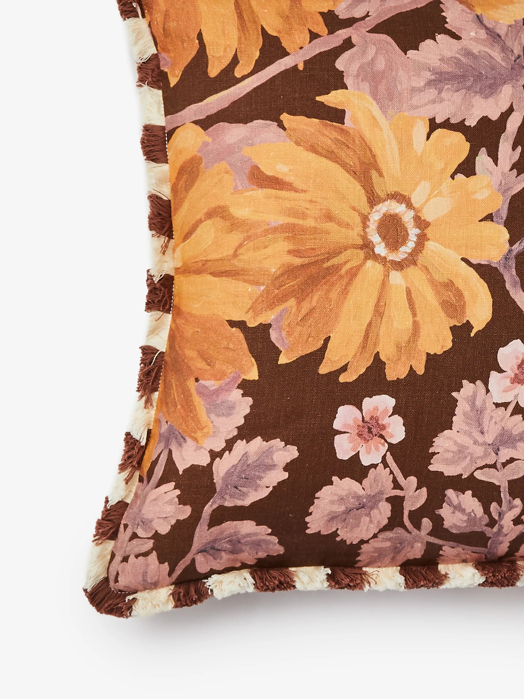 BONNIE & NEIL - MARIGOLD LINEN CUSHION 50CM - AMBER