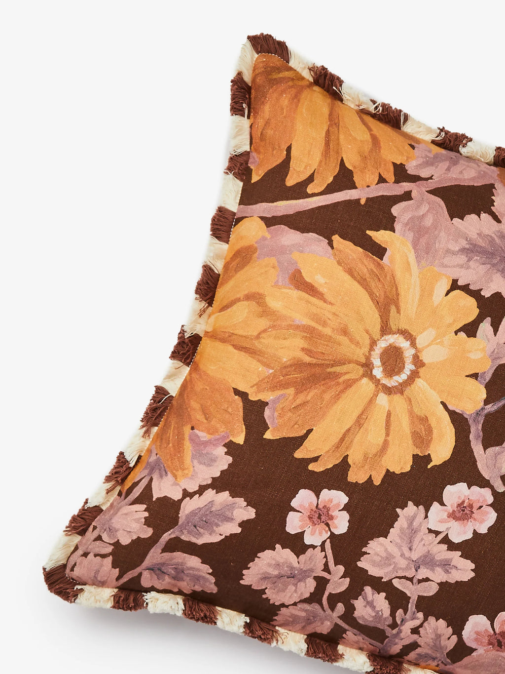 BONNIE & NEIL - MARIGOLD LINEN CUSHION 50CM - AMBER