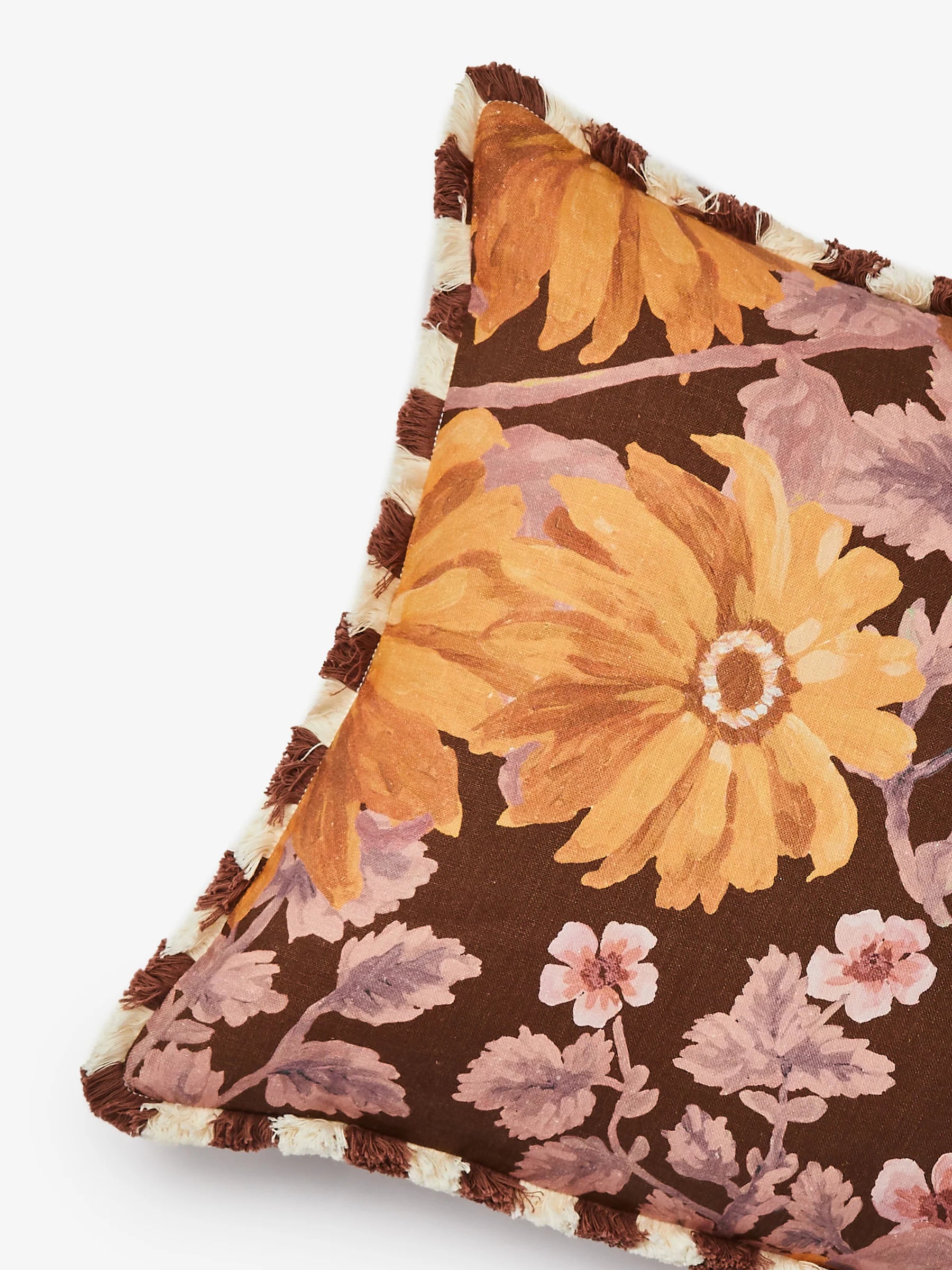 BONNIE & NEIL - MARIGOLD LINEN CUSHION 50CM - AMBER