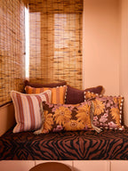 BONNIE & NEIL - MARIGOLD LINEN CUSHION 50CM - AMBER