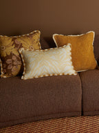BONNIE & NEIL - MARIGOLD LINEN CUSHION 50CM - AMBER