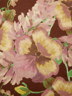 BONNIE & NEIL - MOUNTAIN FLORAL 50CM CUSHION - COCOA