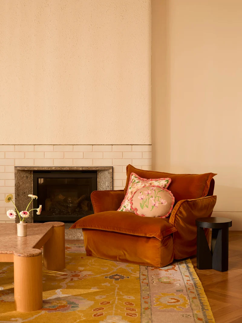 BONNIE & NEIL - PRAIRIE 50CM CUSHION - PINK