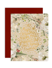 Load image into Gallery viewer, BESPOKE LETTERPRESS - CHRISTMAS CARD - THE MAGIC OF CHRISTMAS TAUPE
