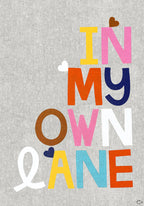 RACHEL CASTLE - ART TEATOWEL -  IN MY OWN LANE
