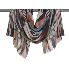 Load image into Gallery viewer, D)LUX - CHEVRON WOOL SCARF - OLIVE
