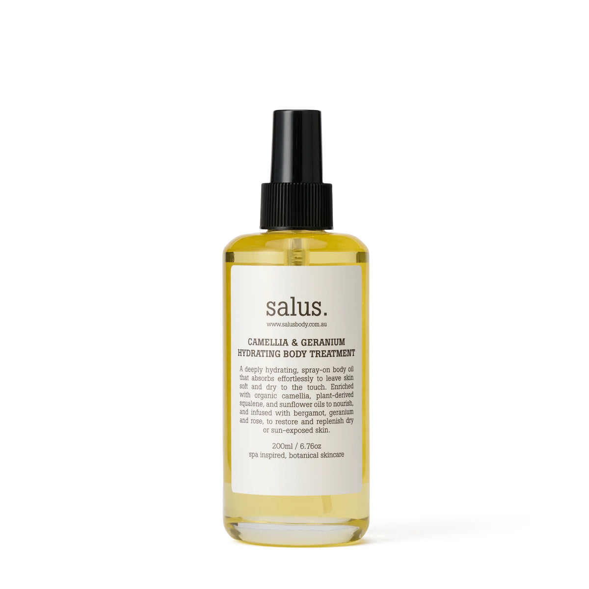 SALUS - HYDRATING BODY TREATMENT OIL - CAMELLIA & GERANIUM