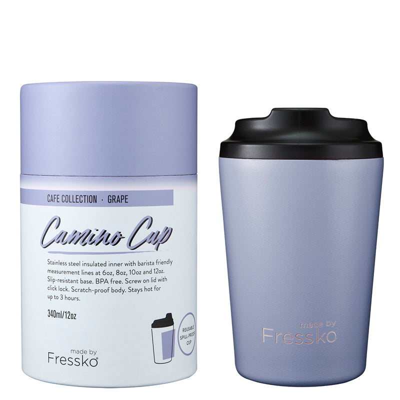 MADE BY FRESSKO - CAMINO REUSABLE COFFEE CUP 340ML/12OZ - GRAPE