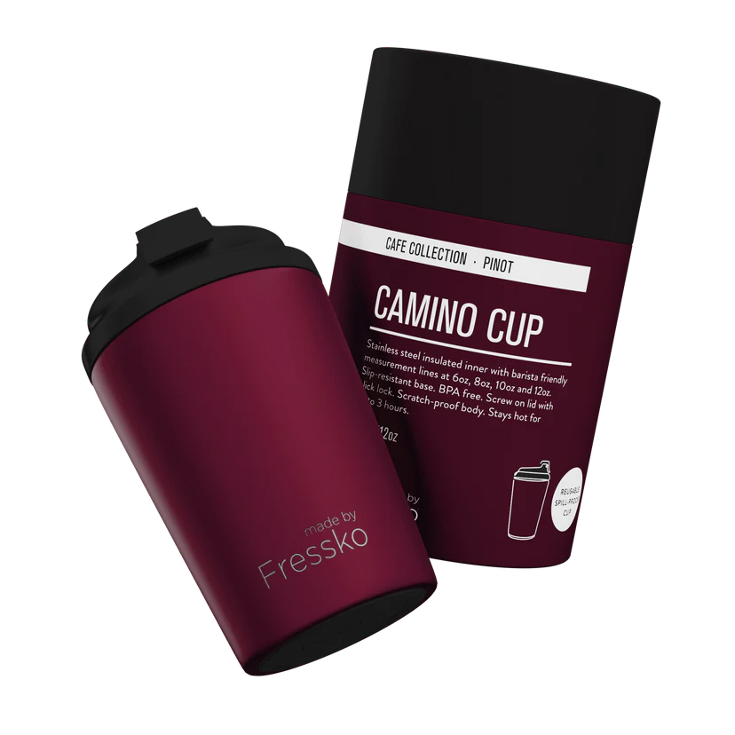 MADE BY FRESSKO - CAMINO REUSABLE COFFEE CUP 340ML/12OZ - PINOT