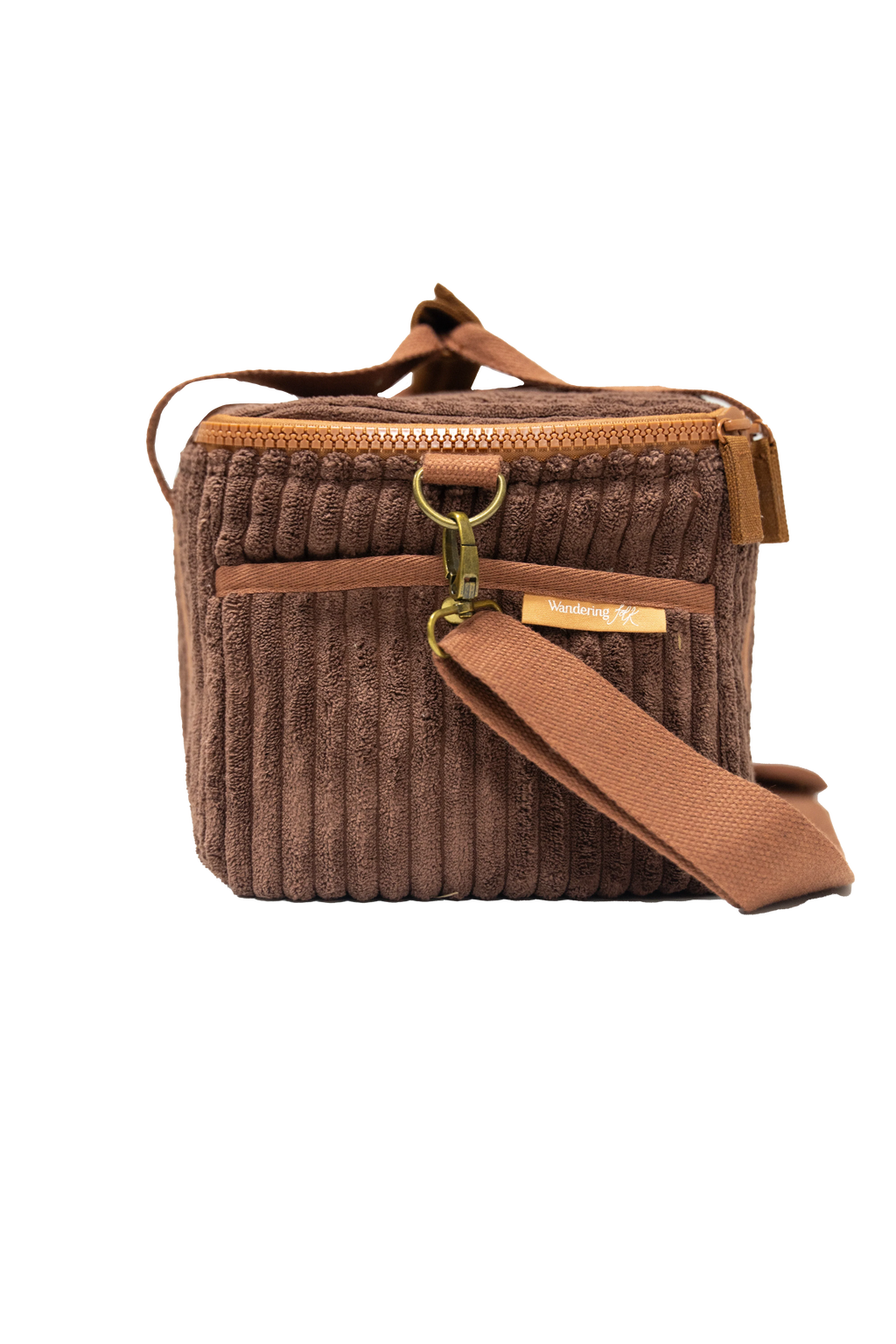 WANDERING FOLK - CORD COOLER BAG MINI - CHOCOLATE