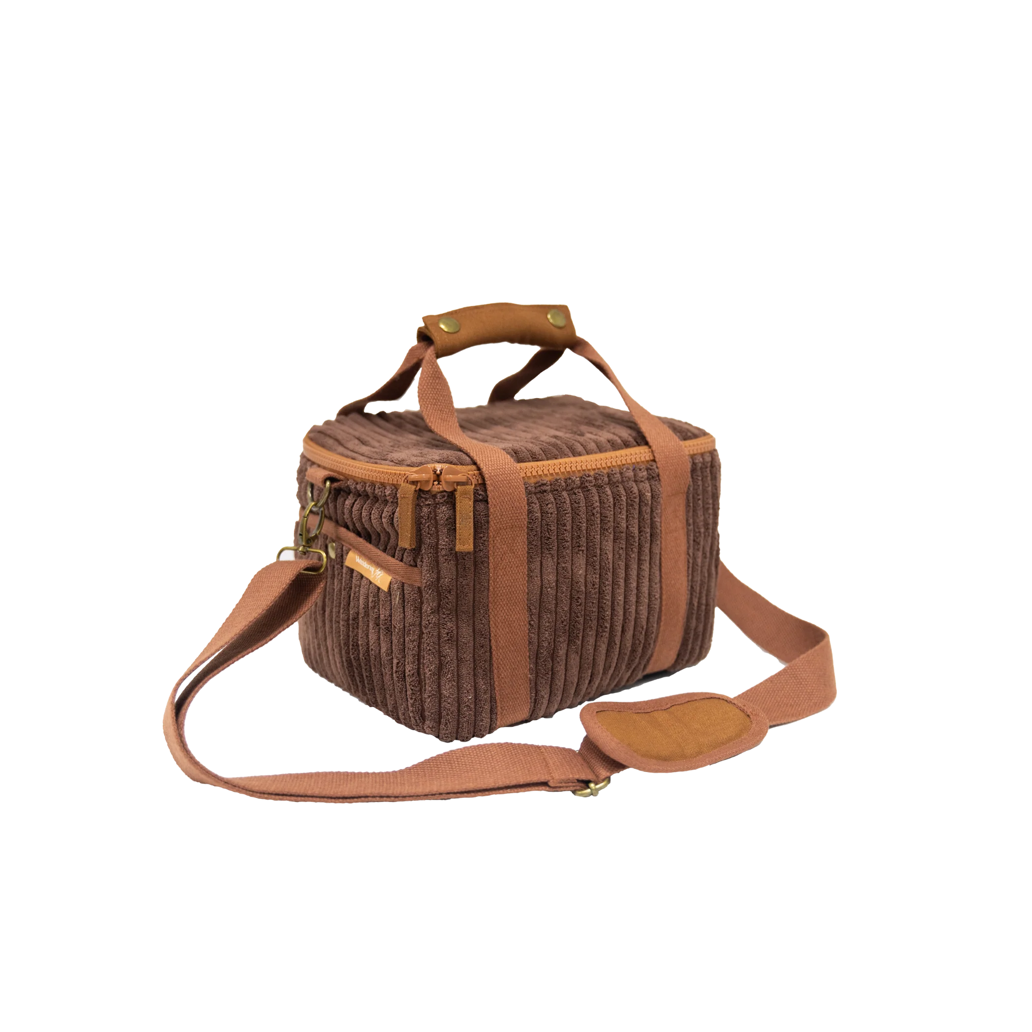 WANDERING FOLK - CORD COOLER BAG MINI - CHOCOLATE