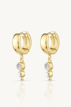 Load image into Gallery viewer, TONIMAY - CORA OPAL MOONSTONE GOLD HUGGIES
