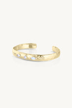 Load image into Gallery viewer, TONIMAY - CORONET MOONSTONE GOLD CUFF
