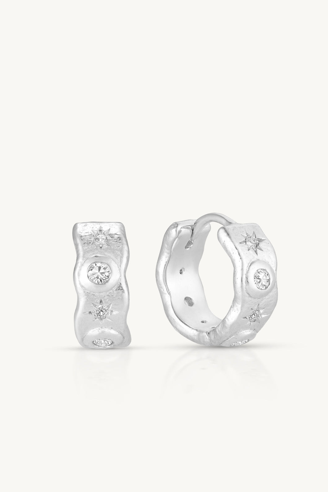 TONIMAY - COSMIC SILVER HOOPS