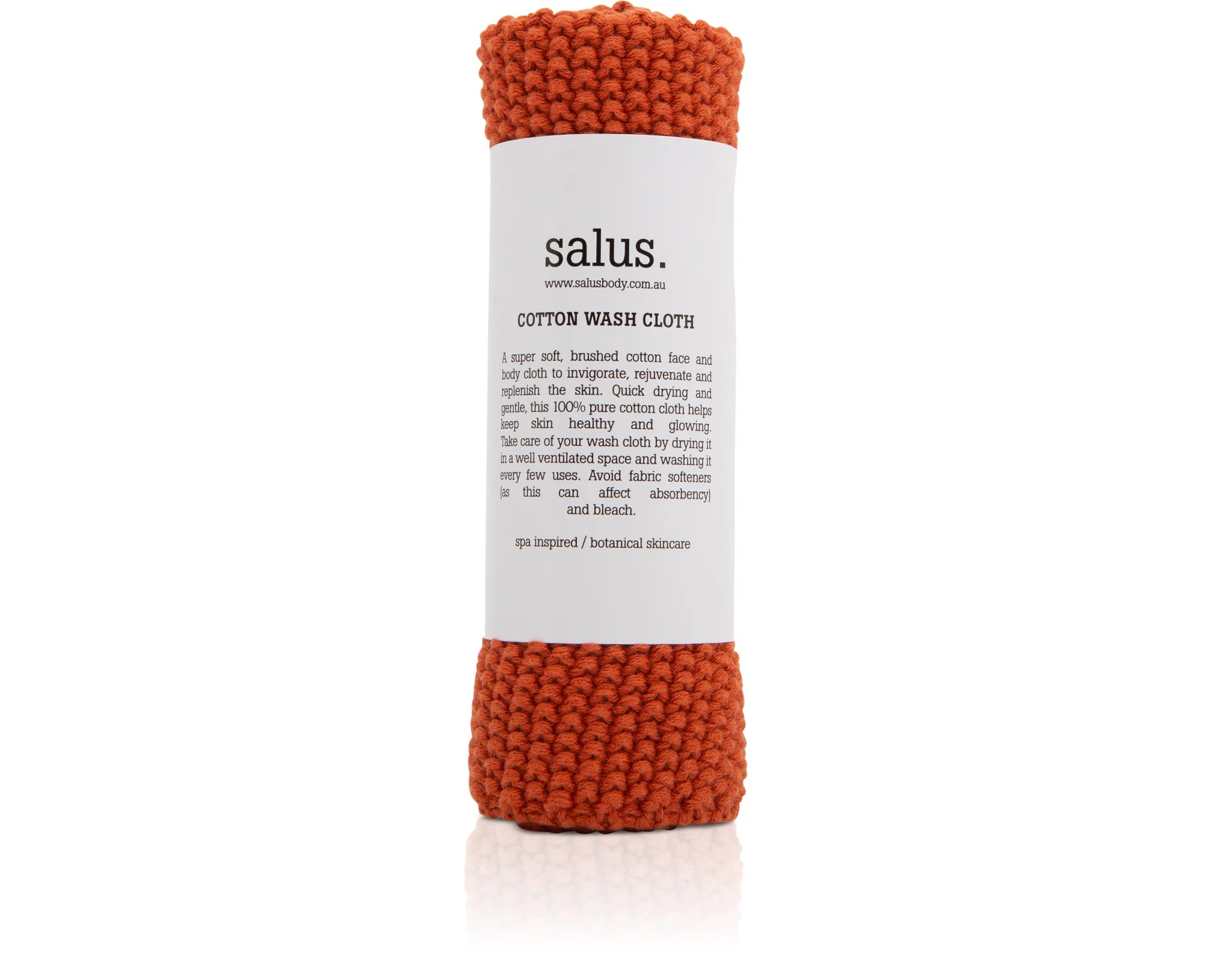 SALUS - COTTON WASH CLOTH - TERRACOTTA