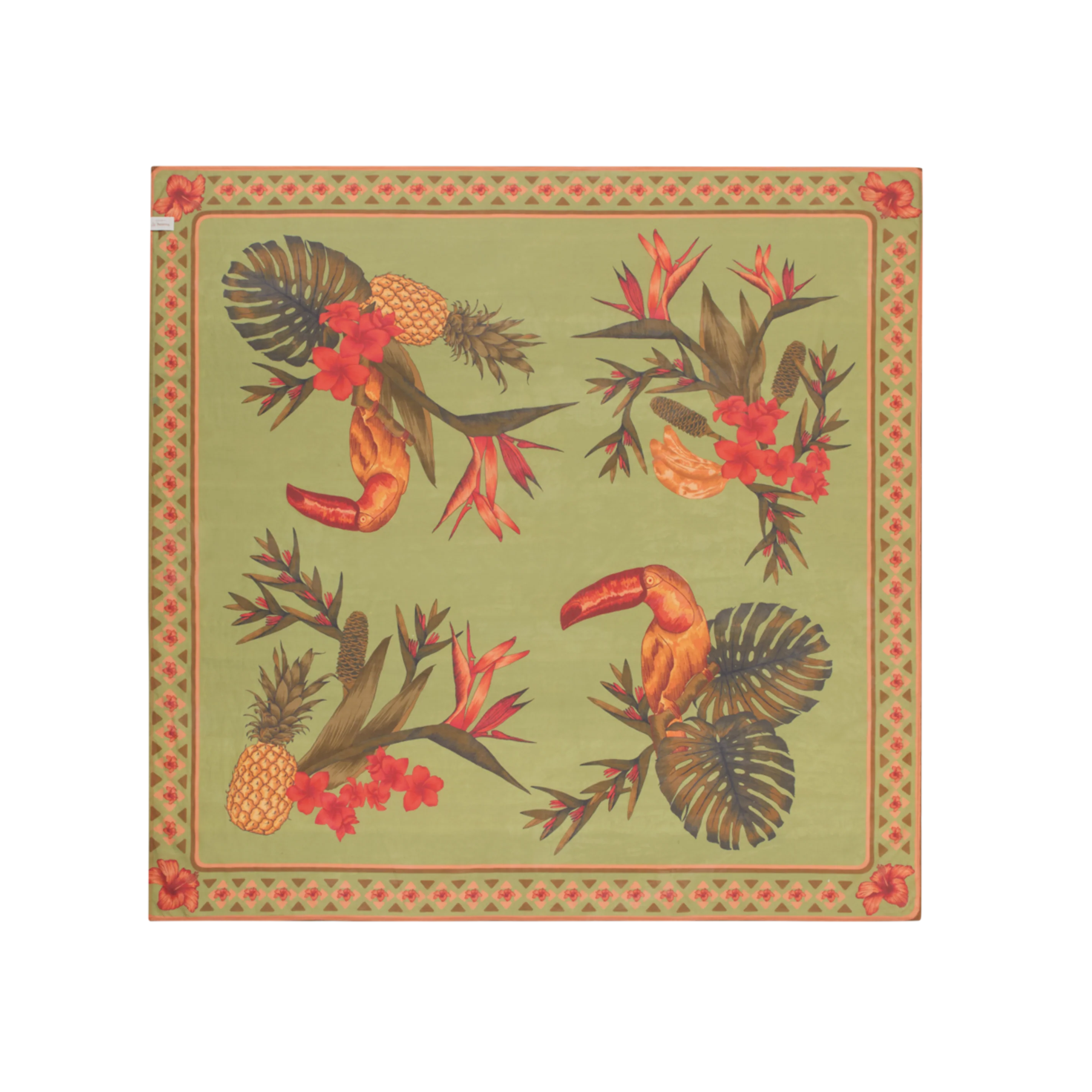 WANDERING FOLK - CUBAN TROPICAL SARONG - LIME