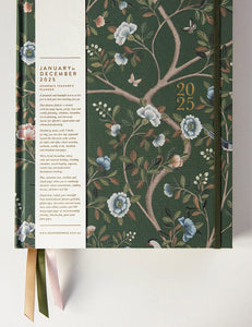 BESPOKE LETTERPRESS - 2025 TEACHERS PLANNER - CAMELLIA