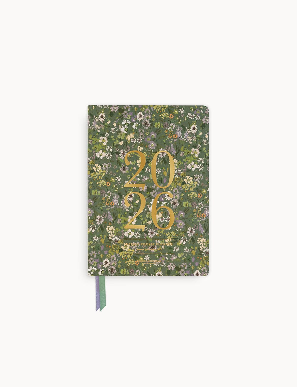 BESPOKE LETTERPRESS - 2026 POCKET PLANNER - SUMMER PERENNIALS