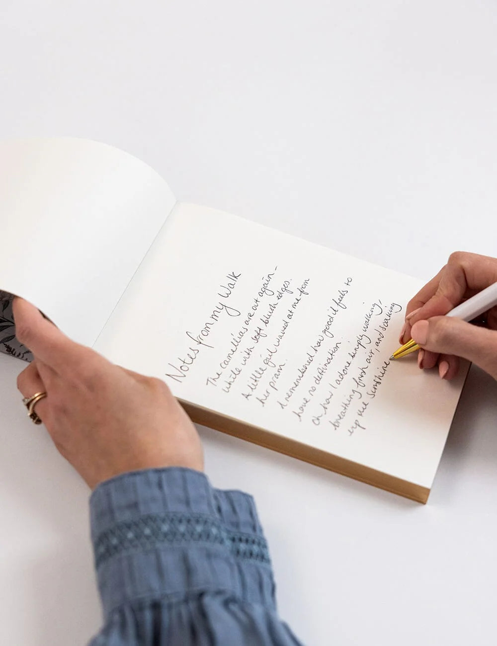 BESPOKE LETTERPRESS - NOTEPAD DESKTOP JOTTER - BOTANICAL GROVE