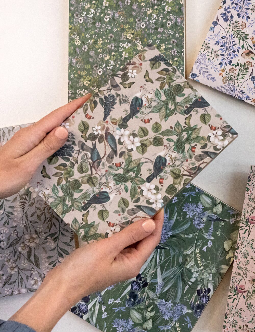 BESPOKE LETTERPRESS - NOTEPAD DESKTOP JOTTER - BOTANICAL GROVE