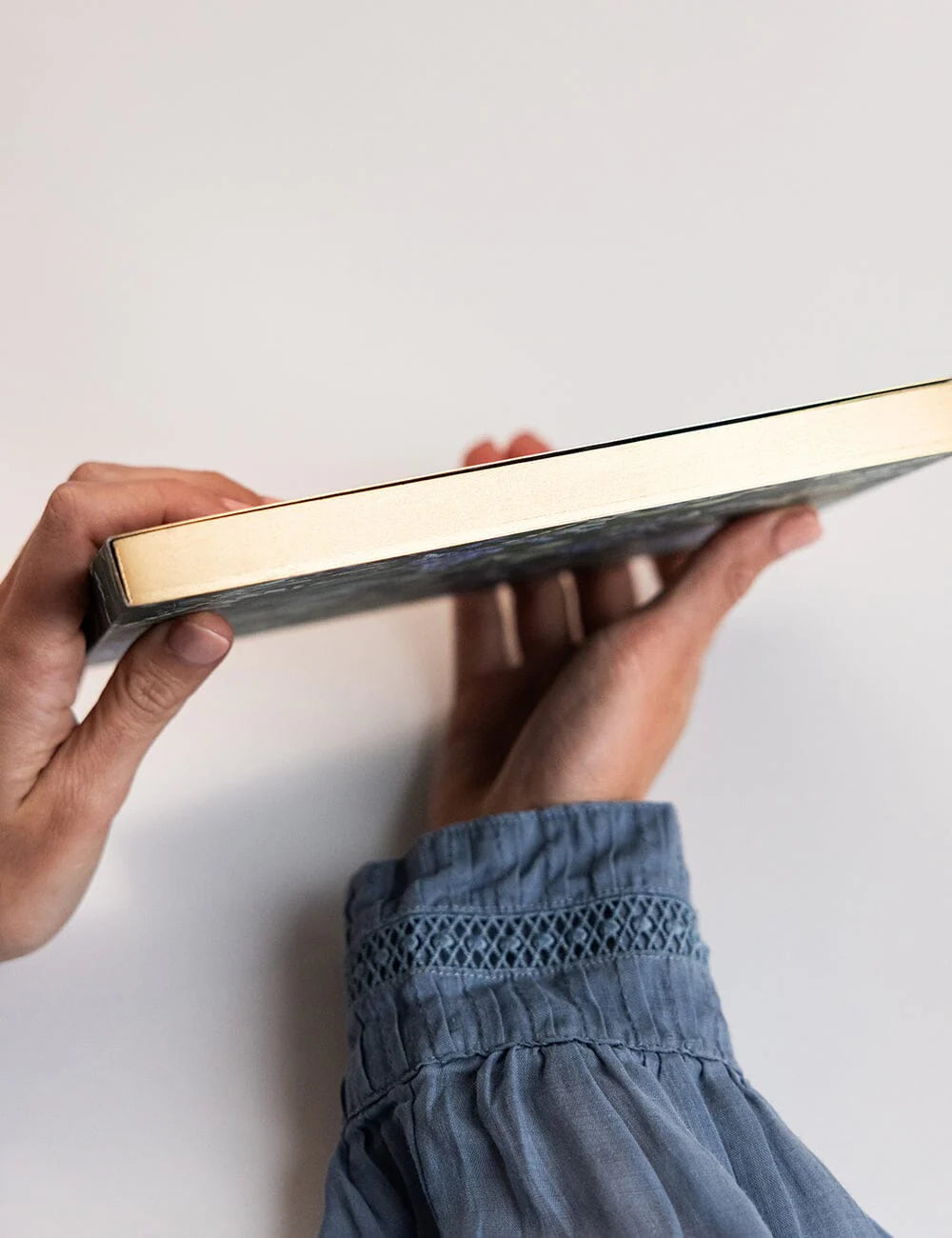BESPOKE LETTERPRESS - NOTEPAD DESKTOP JOTTER - INDIGO HAVEN