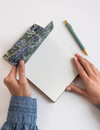 BESPOKE LETTERPRESS - NOTEPAD DESKTOP JOTTER - INDIGO HAVEN