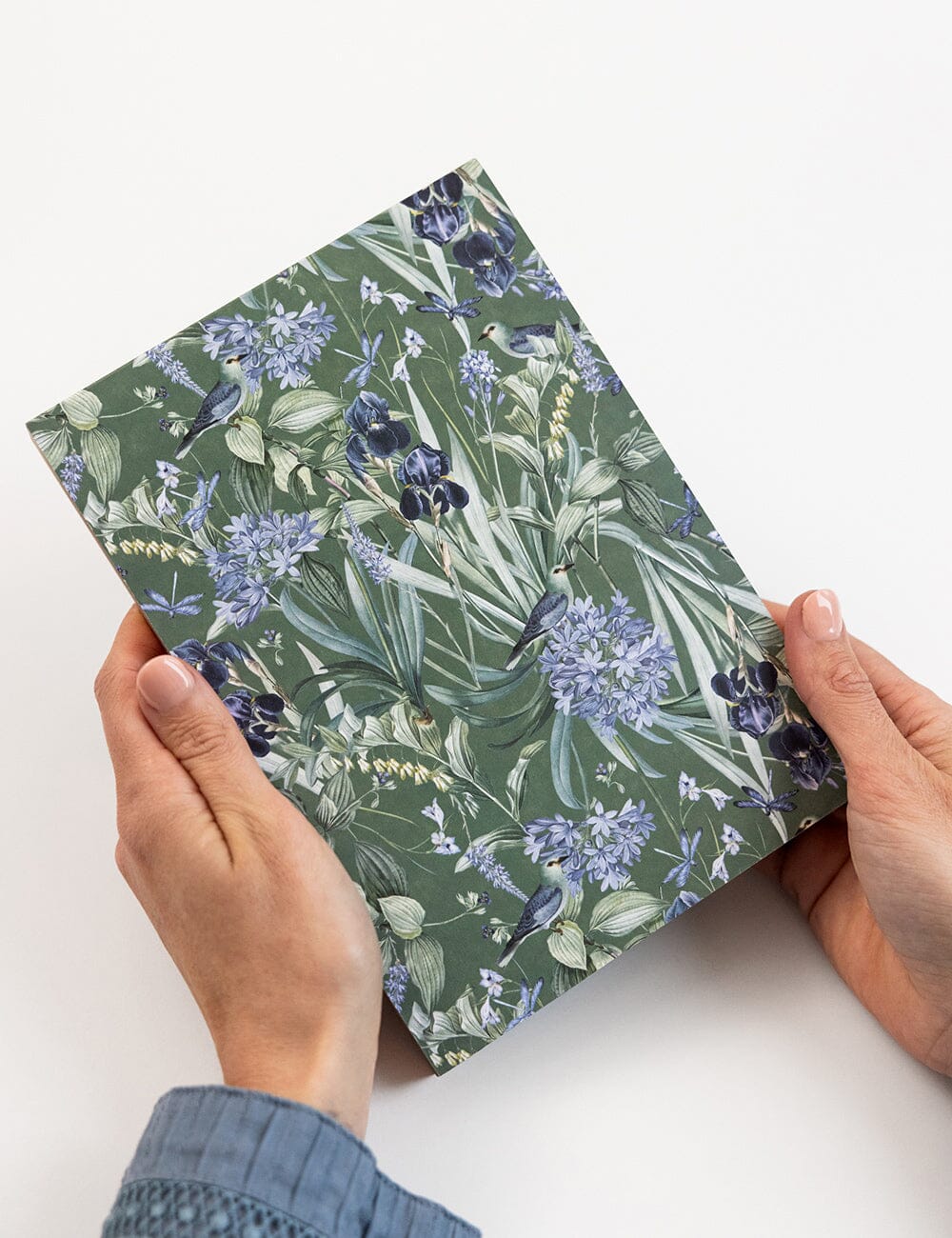 BESPOKE LETTERPRESS - NOTEPAD DESKTOP JOTTER - INDIGO HAVEN