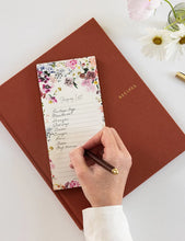 Load image into Gallery viewer, BESPOKE LETTERPRESS - SHOPPING LIST DL NOTEPAD - WILDFLOWERS
