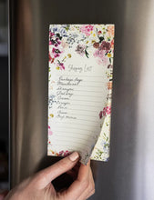 Load image into Gallery viewer, BESPOKE LETTERPRESS - SHOPPING LIST DL NOTEPAD - WILDFLOWERS
